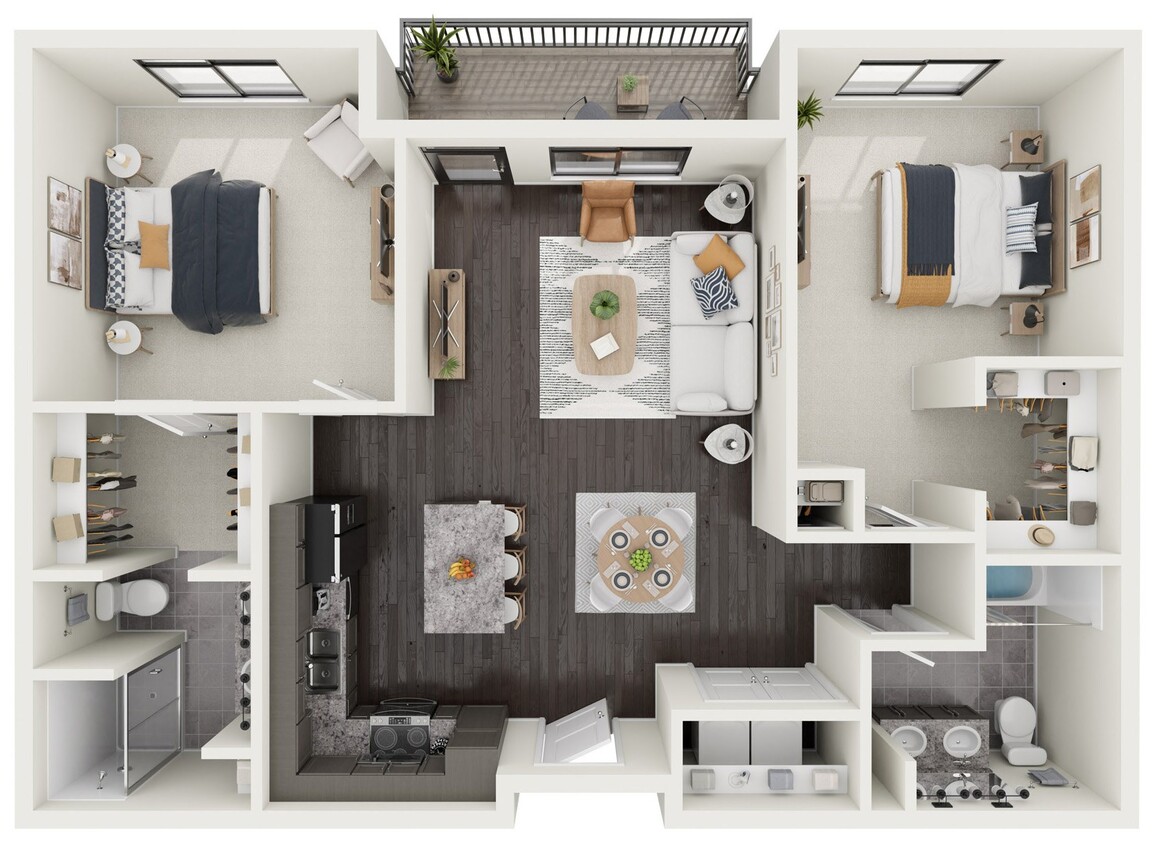 Floor Plan - Poplar - Stacked Flat