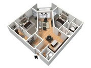 2x2 furnished