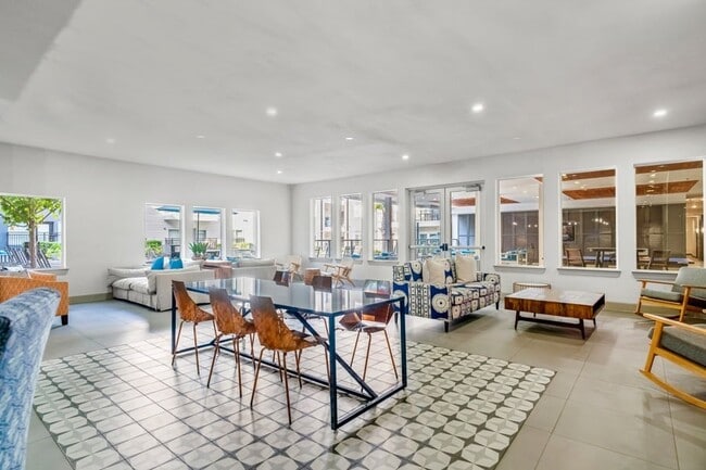 Resident lounge with billiards table and ample seating