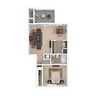 1 Bed | 1 Bath | 629 Sq. Ft.