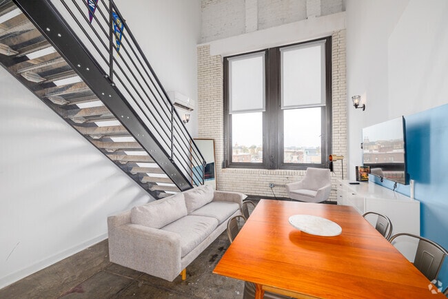 3BR, 2BA - 1,255SF - Living Room - West Lofts Apartments