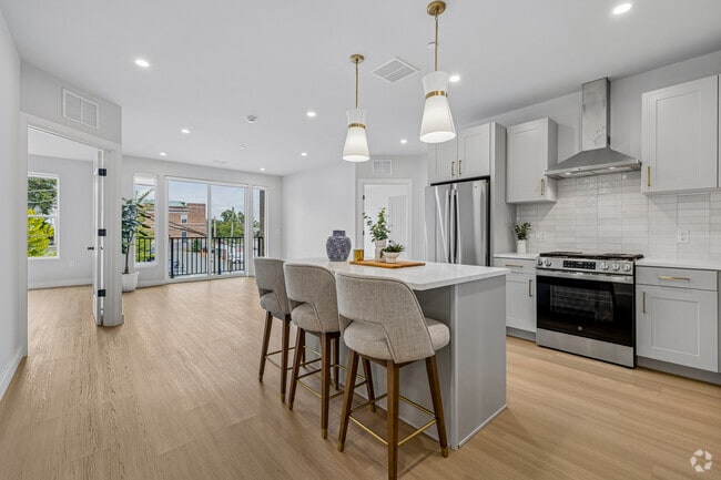 2BR, 2BA w/Den & Terrace - 1,467SF - Kitchen