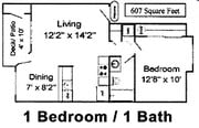 1BR/1BA