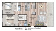 *Only select first floor units have patios. There are no balconies on property.