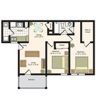 B4 | 2x2 | 887 sq ft
