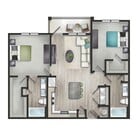Explore this modern 2-bedroom apartment featuring a spacious living area, stylish kitchen, and a cozy balcony.