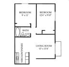 2BR/1BA