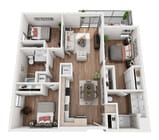 C1 floor plan La Plaza Village