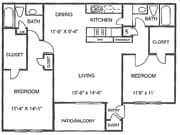 2BR/2BA