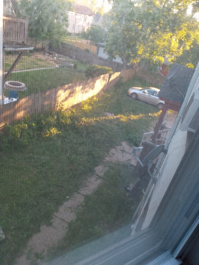 backyard view from living room - 2457 N 1st St Unit front rear