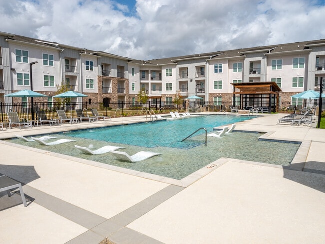 Resort-Style Pool with Baja Tanning Shelf