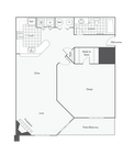 1 BR x 1 BA - A1 (Affordable 65) Floorplan