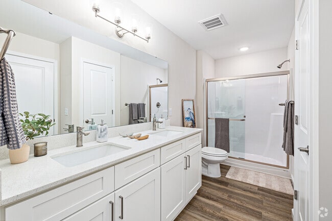 2BR, 2.5BA - 1,434 SF Primary Bathroom