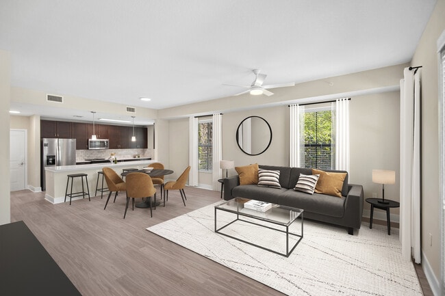 Updated Finishes living and dining area with hard surface flooring - Avalon 850 Boca
