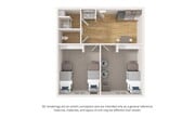 Two Bedroom Apartment (Double Occupancy in each Bedroom)