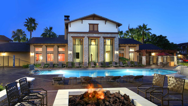 Swimming Pool and Fire Pit - The Reserve at Empire Lakes Apartments