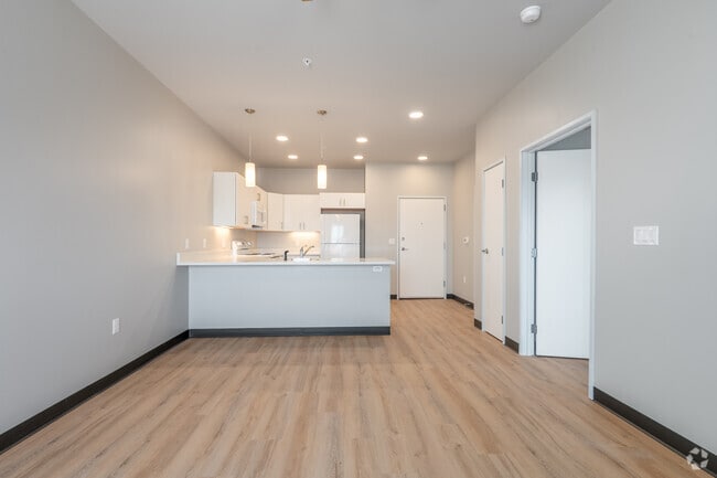 1 dormitorio, 1 baño - 600 pies cuadrados - Sala de estar - Gateway Apartments