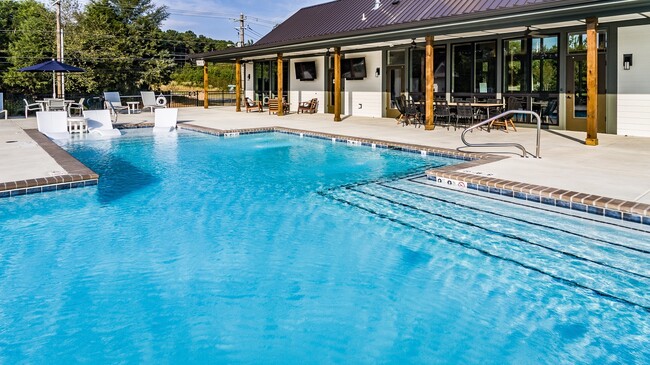 Sparkling Swimming Pool with Sundeck
