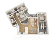 3/2 B - Three Bedroom