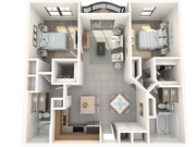 2 BED 2 BATH