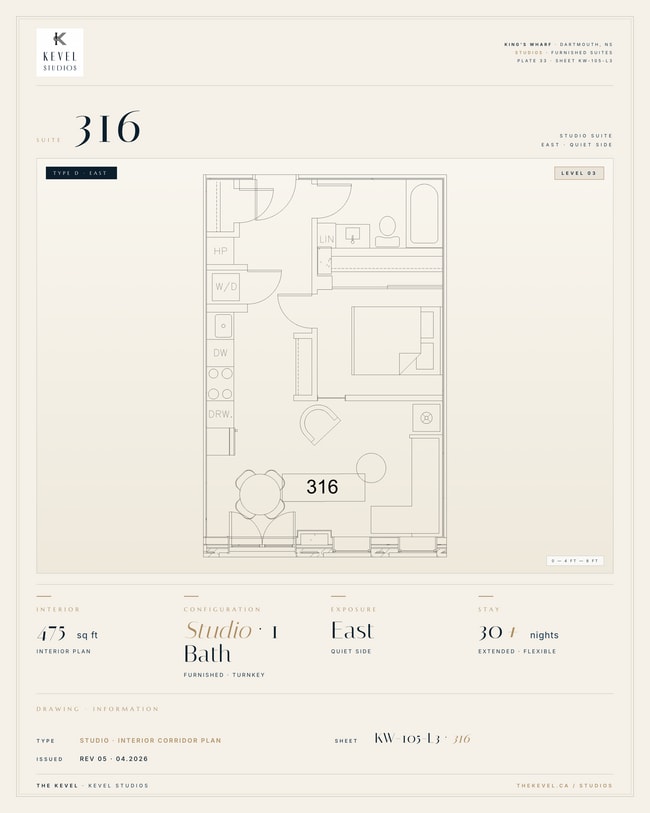 Building Photo - 1 Bedroom Suite · 475 sq ft Unit 316