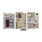 2 Bedroom, 2.5 Bathroom Townhome