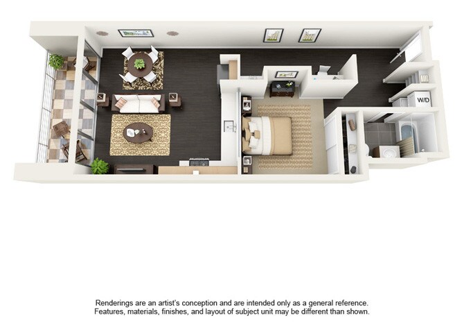 Floor Plan - 1 Bedroom
