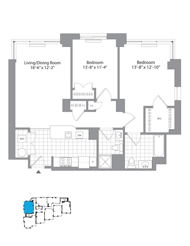 Floor Plan - B2R - Renovated