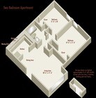Floor Plan2BR 1B