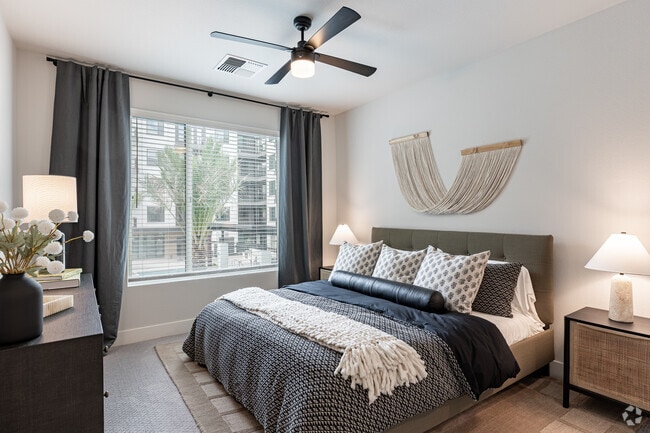 2BR, 2BA - 1,243SF - Bedroom - The Atwood at Rivulon