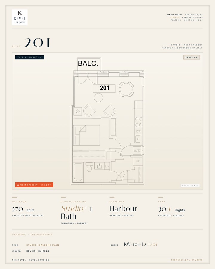 1 Bedroom Suite · 570 sq ft - 1 Bedroom Suite · 570 sq ft Unit 201