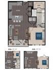 A4-1x1 floor plan 1414 Texas Downtown
