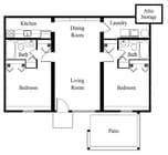 2BR/2BA