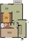 Floor Plan - 1BR/1BA
