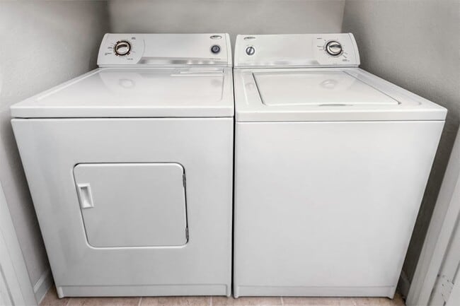 Full-size washer and dryer in every apartment