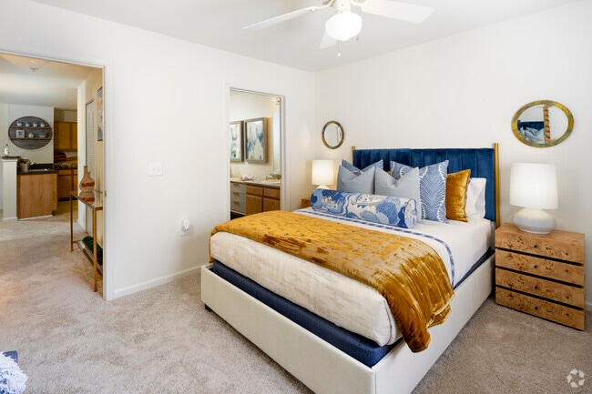 2BR, 2BA with Sunroom 1,035SF - Primary Bedroom