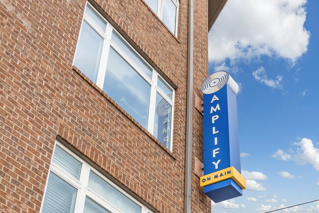New Signage - Amplify on Main Apartments