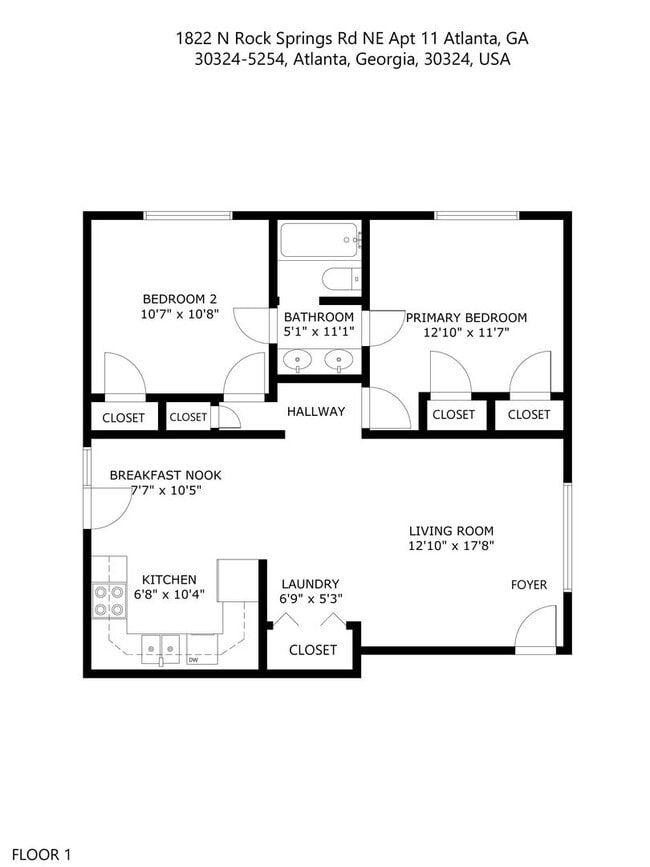 Photo - Charming 2 beds 1 bath Condo in Atlanta! Unidad 1822 N Rocksprings Rd
