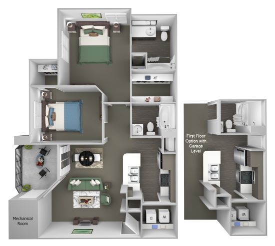 Floor Plan - B2 (Topaz)