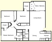 3BR/2BA