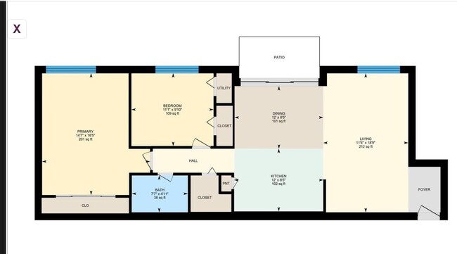 Floor Plan - 8001 Chanute Pl Condo Unit 4