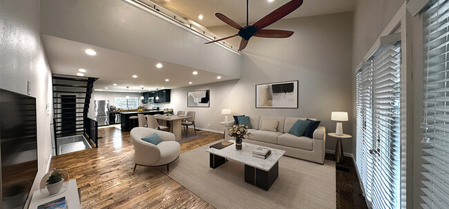 Living room - open floor plan - 8710 Park Ln Casa Adosada