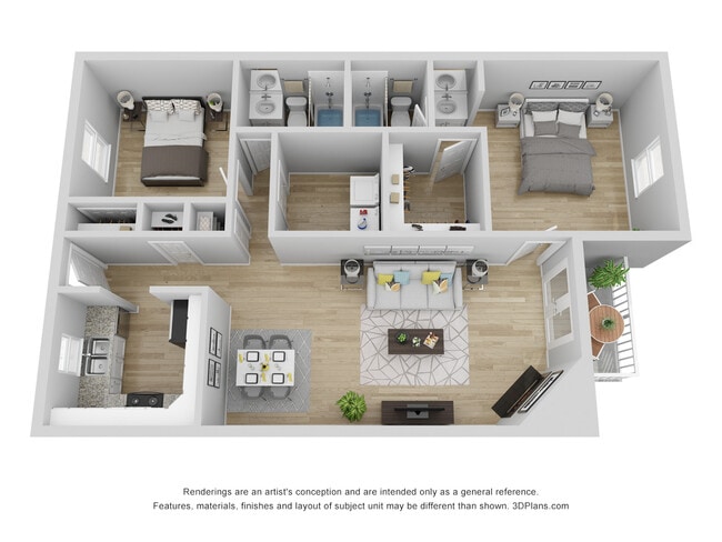 Casa renovada de 2 habitaciones y 2 baños, 1000 pies cuadrados - Amueblada en 3D - Pines on Wendover Apartment Homes