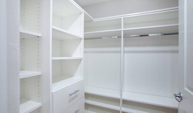 Ample storage within your walk-in closet