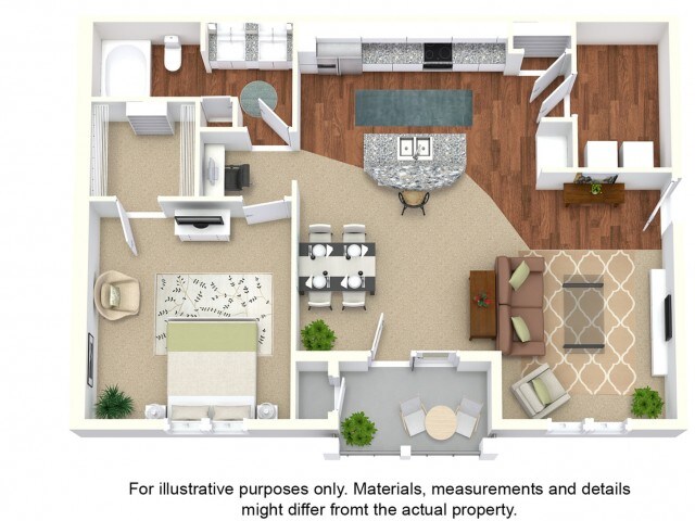 Grady 3rd Floor Back - One Bedroom One Bath - Grady - Style 1