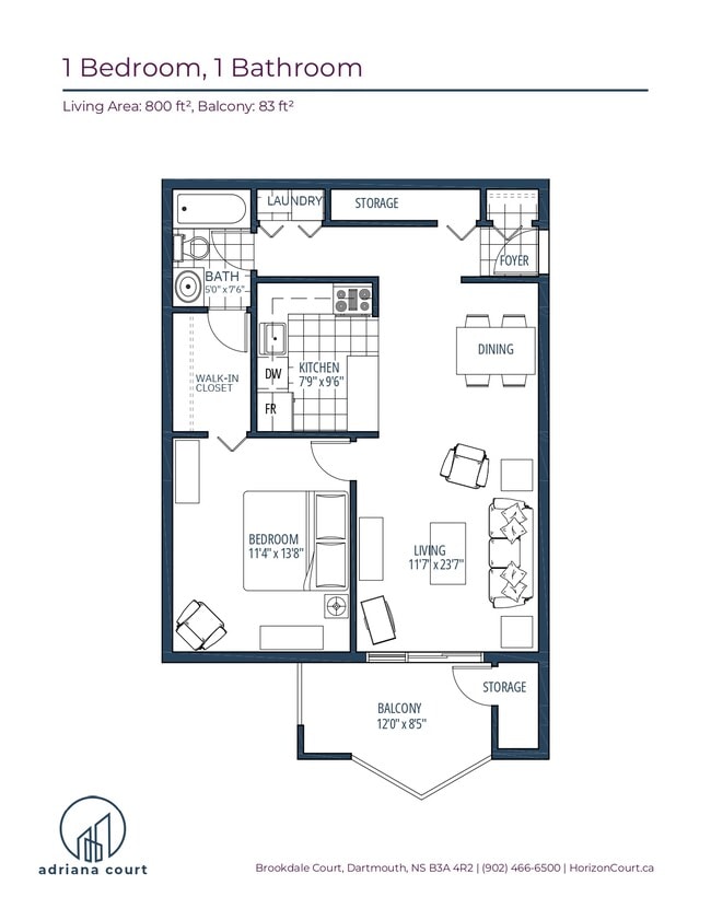 Photo - ONE BEDROOM APARTMENT AVAILABLE IN THE HEART OF DARTMOUTH Unité 706