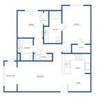 2x2 Small w/Sunroom Floor Plan