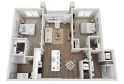 Floor Plan 2J | Seasons at Franklin | Apartments in Franklin, WI