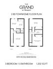 2 Bd Townhome