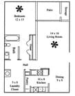 1BR/1BA